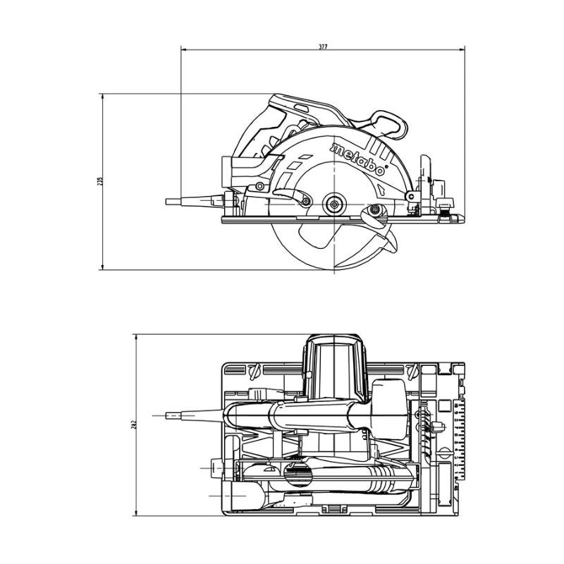 Scie circulaire Ø160mm METABO KS 55 FS 1200W