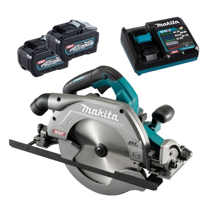 Scie circulaire Ø235 mm XGT 40V MAKITA HS009GT201 2 x 5,0Ah + chargeur rapide