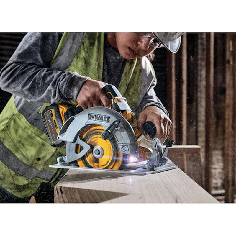 Scie circulaire Ø190mm 54V DEWALT DCS573T1-QW FLEXVOLT Brushless avec coffret et une batterie 6,0 Ah