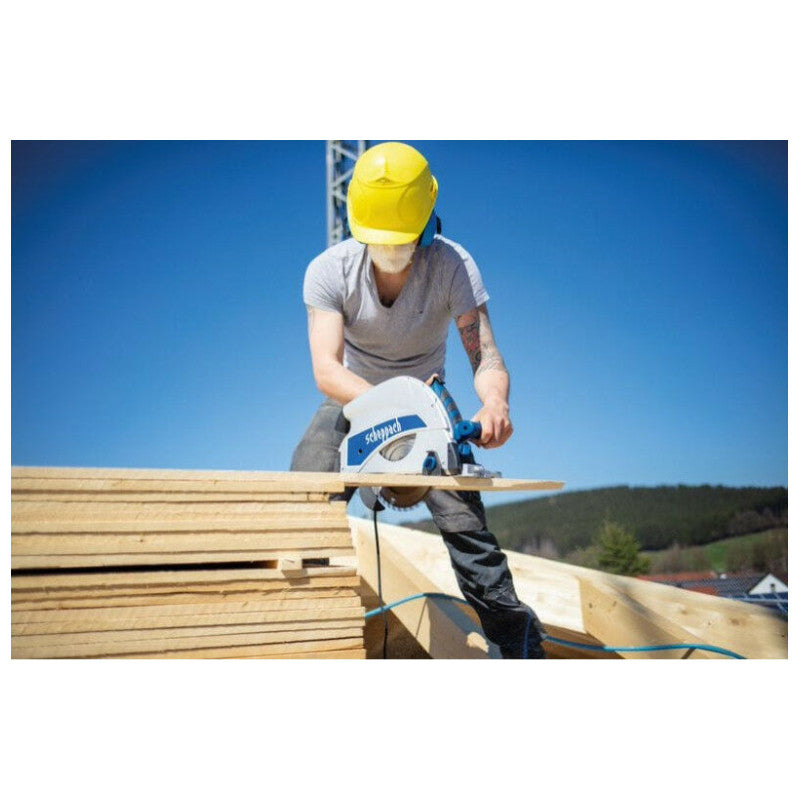 Scie plongeante professionnelle + rail SCHEPPACH 5901804901-901 PL75 210mm