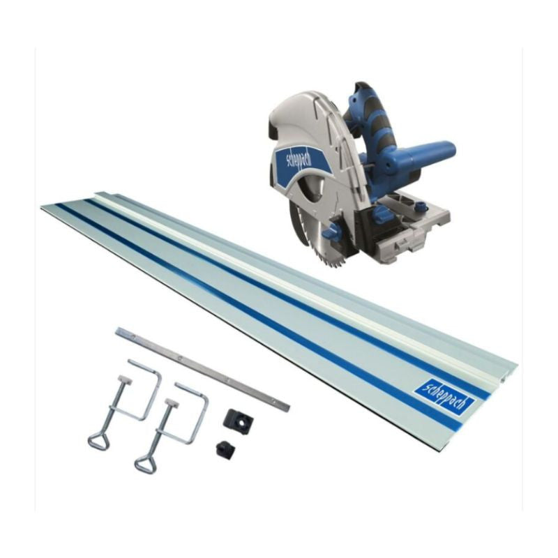 Scie plongeante professionnelle + rail SCHEPPACH 5901804901-901 PL75 210mm