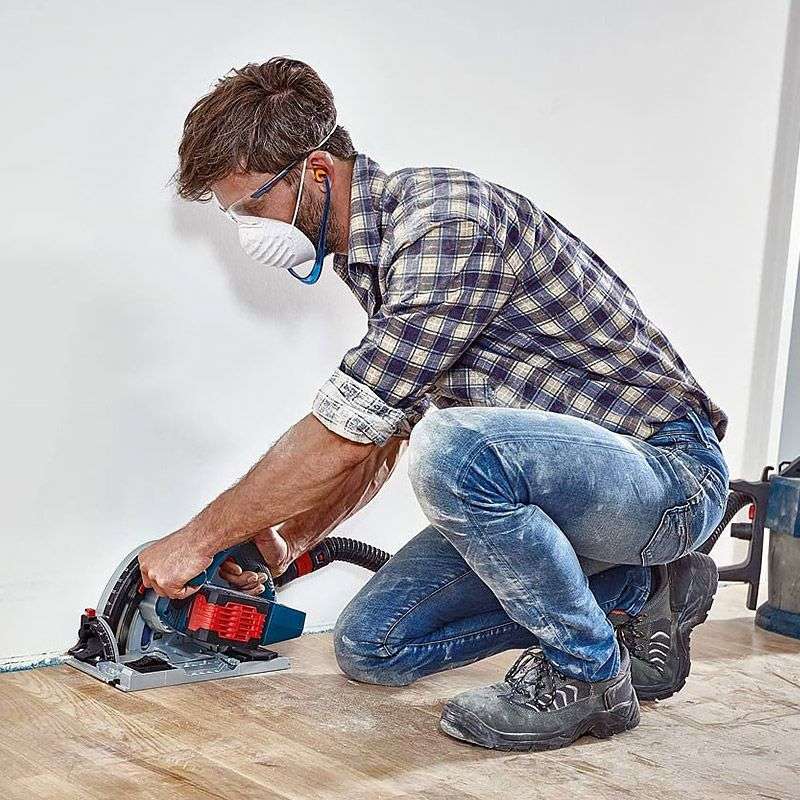 Scie plongeante sans-fil BOSCH 06016B4000 - GKT 18V-52 GC Bi turbo Professional en L-Boxx (vendu sans batterie)
