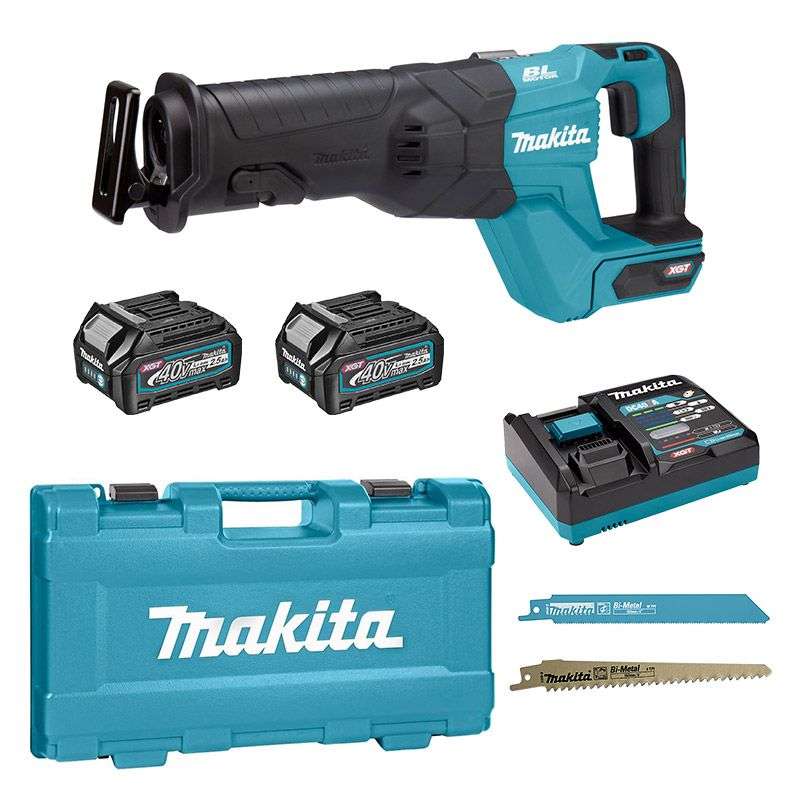 Scie Sabre MAKITA JR001GD201 40V max Li-ion + Coffret (2 x 2,5Ah)