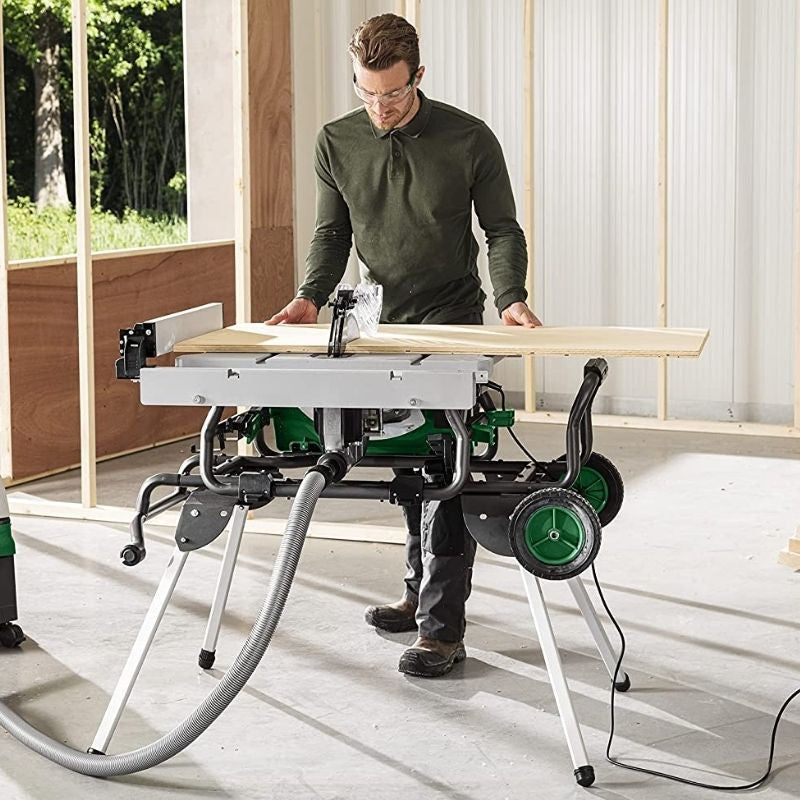 Scie sur table 254 mm HIKOKI C10RJWAZ 1500W avec support rabattable