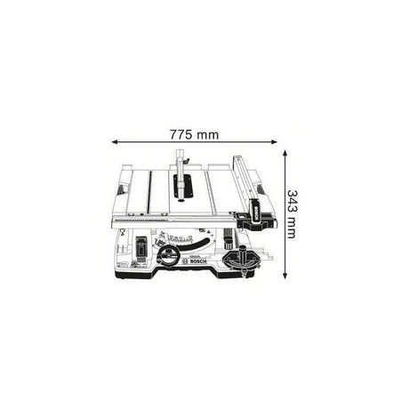 Scie sur table BOSCH 0601B30400 - GTS 10 XC Professional - Ø 254 mm - 2000 W