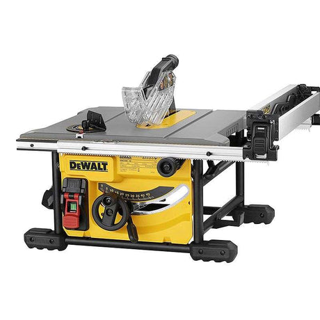 Scie sur table DEWALT DWE7485 Ø 210mm 1850W + Piétement à roulettes DEWALT DE7400