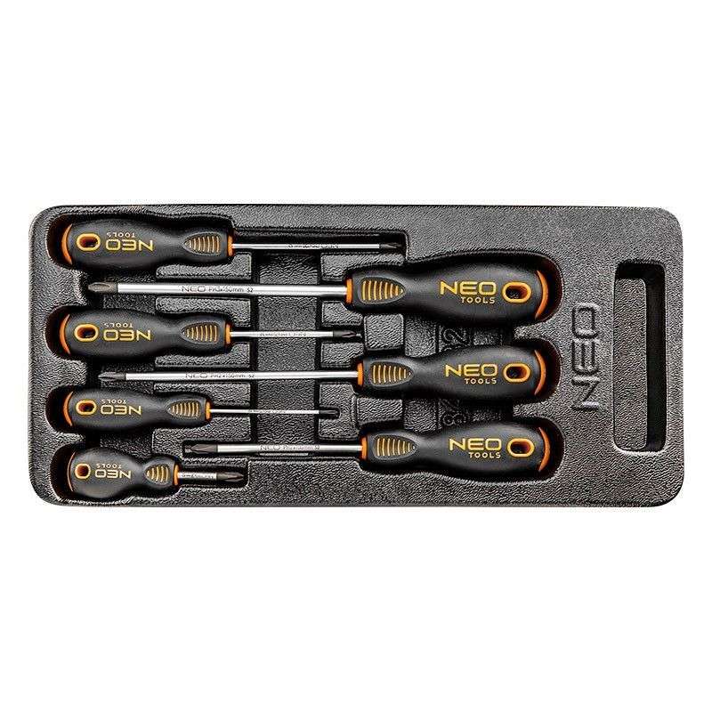 Servante d'atelier équipée 129 pc + 10 inserts NEO TOOLS 84-222+G