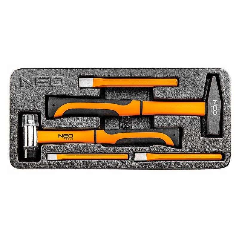 Servante d'atelier équipée 129 pc + 10 inserts NEO TOOLS 84-222+G