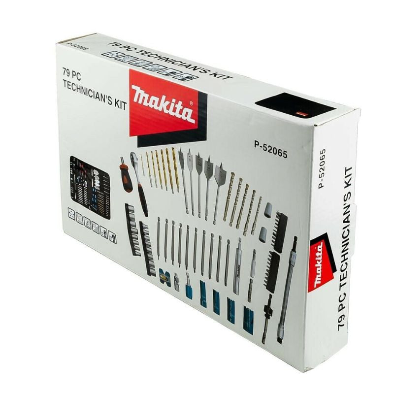Set de technicien adaptable sur perceuse MAKITA P-52065 78 pcs