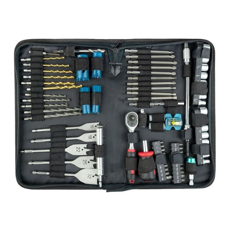 Set de technicien adaptable sur perceuse MAKITA P-52065 78 pcs