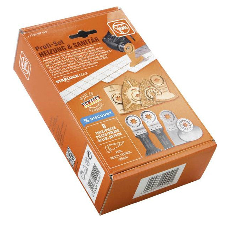 Set professionnel StarlockMax FEIN 35222967140 - Pour chauffage et sanitaire - 8 accessoires