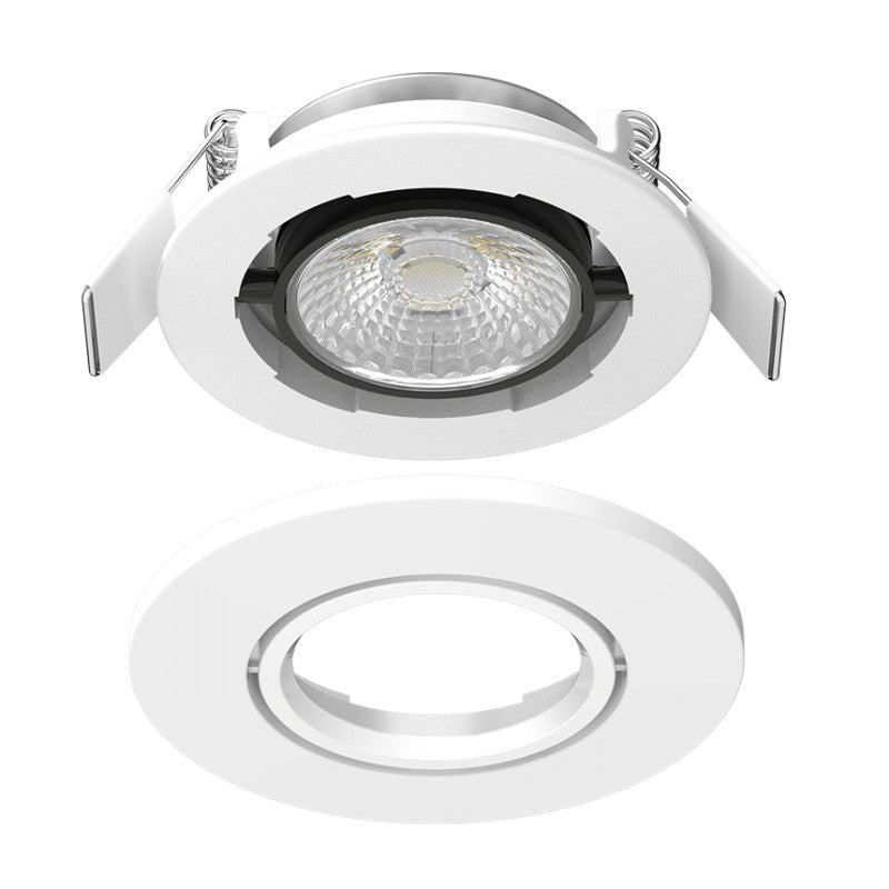 Spot LED SOLUM LIBRA S0050690D extra plat RT2012 RE2020 encastrable orientable dimmable 6W, IP65