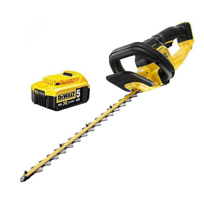 Taille-haie 18V DEWALT DCMHT563P1-QW avec une batterie 5,0 Ah