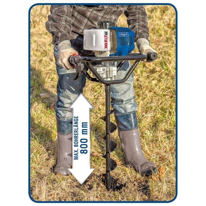 Tarière thermique SCHEPPACH EB1700 + kit 3 forets