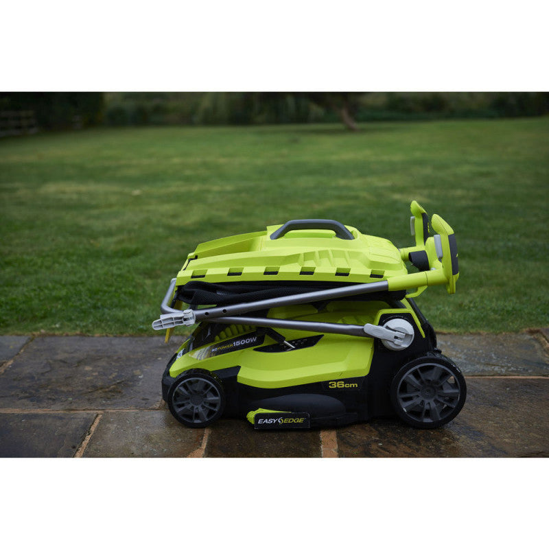 Tondeuse 1500 W RYOBI RLM15E36H - Ø coupe 36 cm - ramassage et mulching - double poignée Vertebrae™