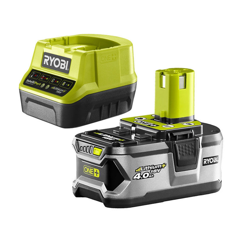Tondeuse 18V RYOBI RLM18X33B40 - Ø coupe 33 cm - ramassage et mulching - 1 bat Li-Ion 4,0 Ah + chargeur rapide