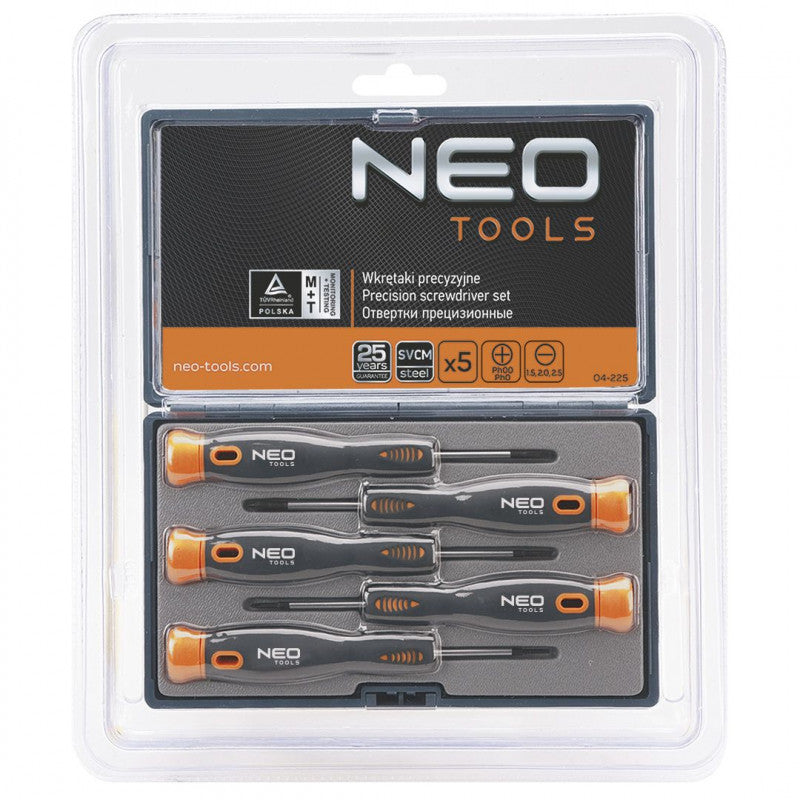 Tournevis de précision NEO TOOLS 04-225 jeu de 5 pièces SvCm
