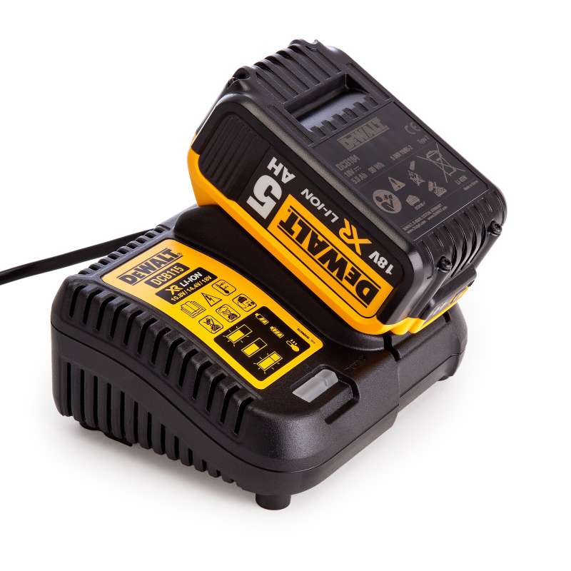 Tronçonneuse élagueuse 18V DEWALT DCM565P1-QW avec une batterie 5,0 Ah