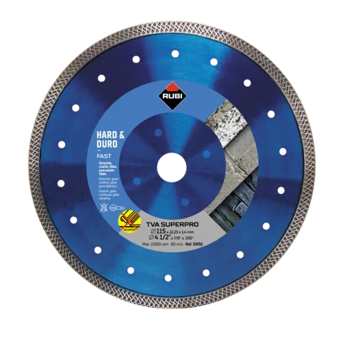 Disque TVA 180 - RUBI Disque diamant matériaux durs TURBO VIPER - 31934