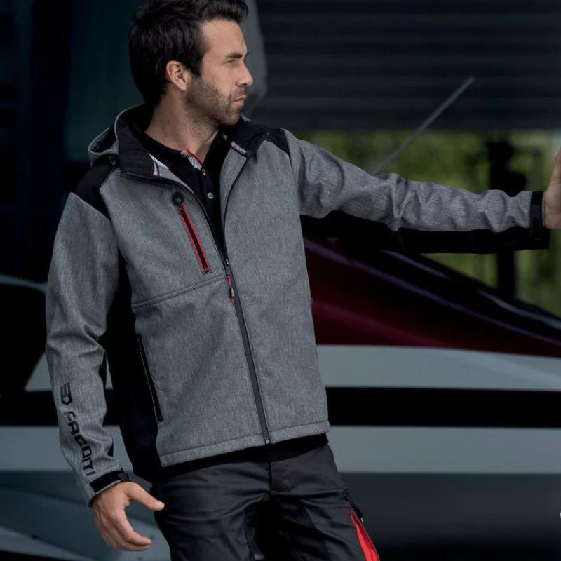 Veste de travail Softshell FACOM TRIAL FXWW2020E bicolore à capuche amovible