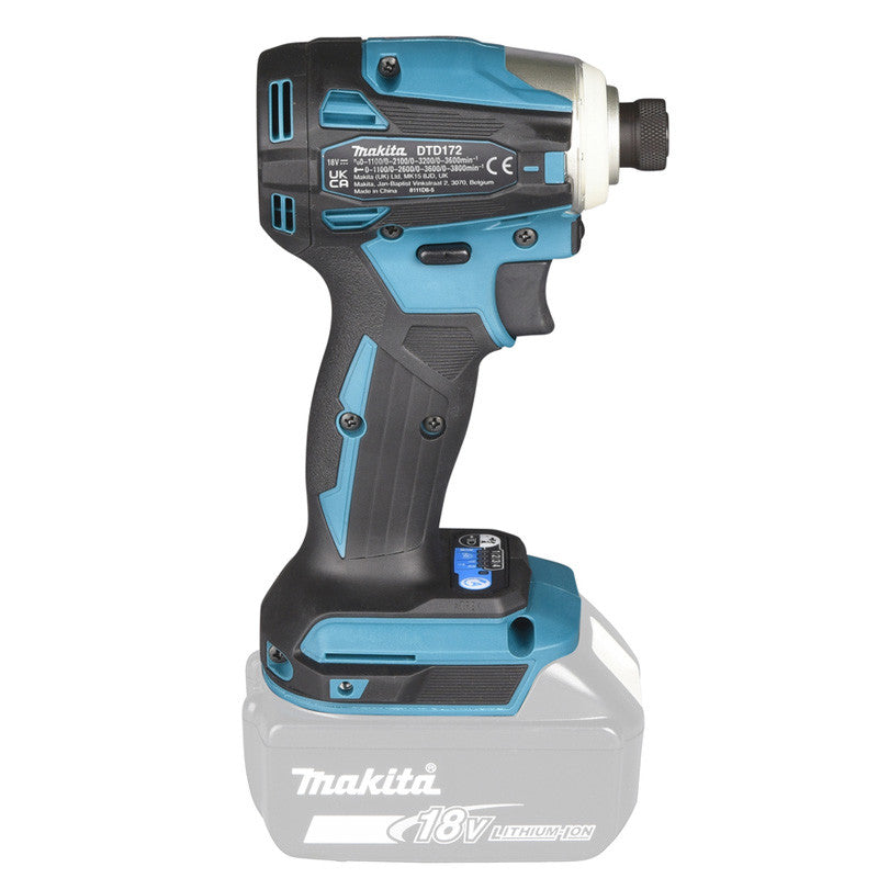 Visseuse à chocs LXT® MAKITA DTD172ZJ 18 V Li-Ion - 8 modes - 180 Nm (produit seul) Coffret Makpac