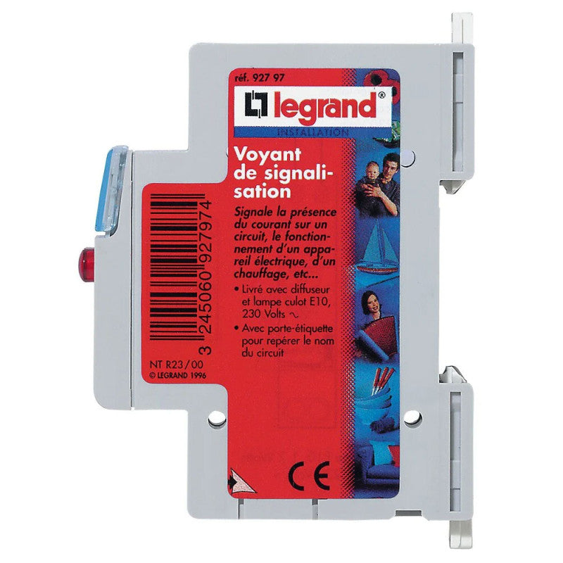 Voyant de signalisation LED LEGRAND 1 module rouge