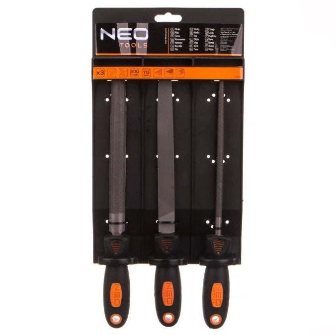 Jeu de 3 Limes à métaux NEO TOOLS 37-605