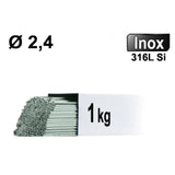 Baguettes inox 316L  L. 1m  Étui 5 kg GYS