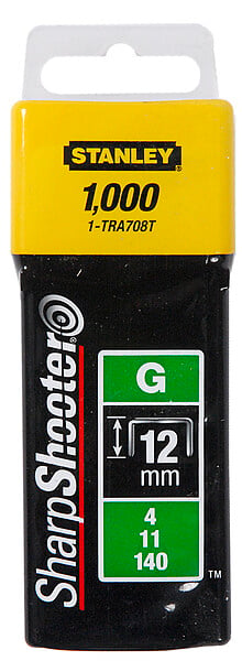 1-TRA706T - Agrafes 10mm type g - boite de