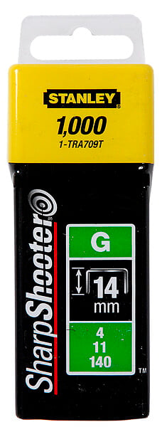 1-TRA708T - Agrafes 12mm type g - boite de