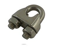 3321369980824 - 4 serres-cÃ¢ble Ã©trier acier