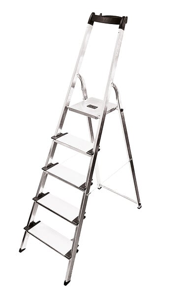 Escabeau HAILO XL20 5 marches avec tablette porte-outils