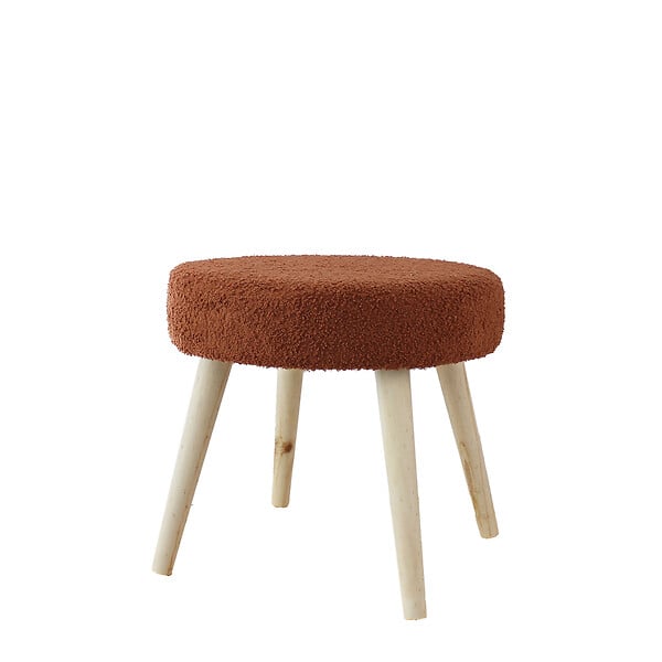70787TABTC45 - Tabouret en tissu bouclÃ©. 4 p