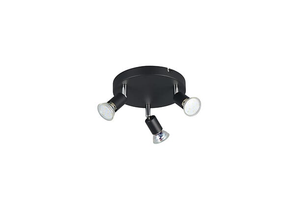Plafonnier eco paris gu10 noir