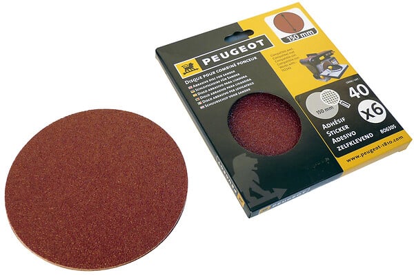 Disques abrasifs autocollant combiné ponceur - A40 - 6 pièces - 150mm