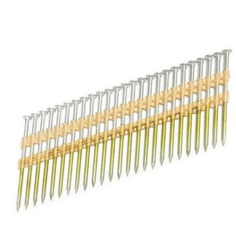 2000 Pointes en bande RH 65 x 2.8 mm 21° NORFIX NFX1106 galvanisée à chaud (zinc 50 µ) annelée