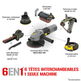 Ponceuse Multi-rex - Avec variateur - 900W