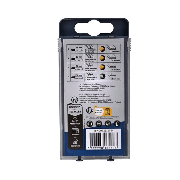 Coffret pour scie sauteuse T - 6 lames