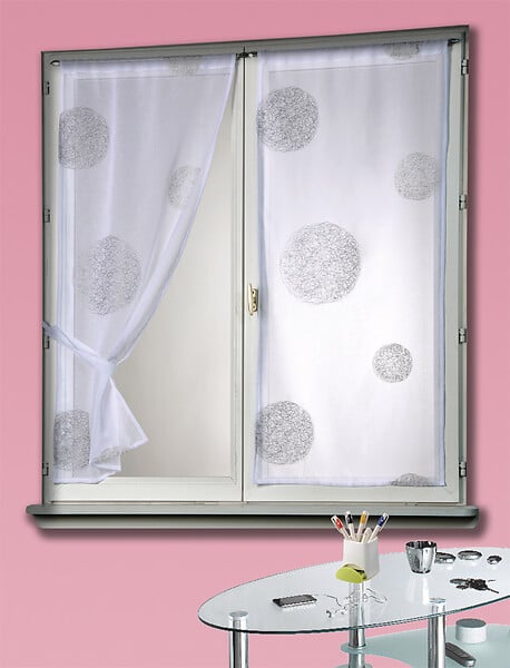 812755 - Vitrage 5 mondes - Blanc - 80x