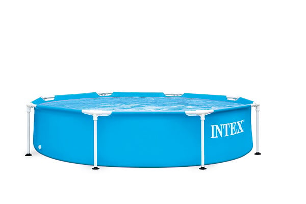 INTEX - Piscine tubulaire ronde diam2,44 x 0,51 m – Piscine hors-sol robuste pour jardin