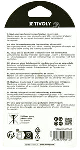 Tivoly   Mandrin auto-serrant SDS+ Ø 2 à 13mm