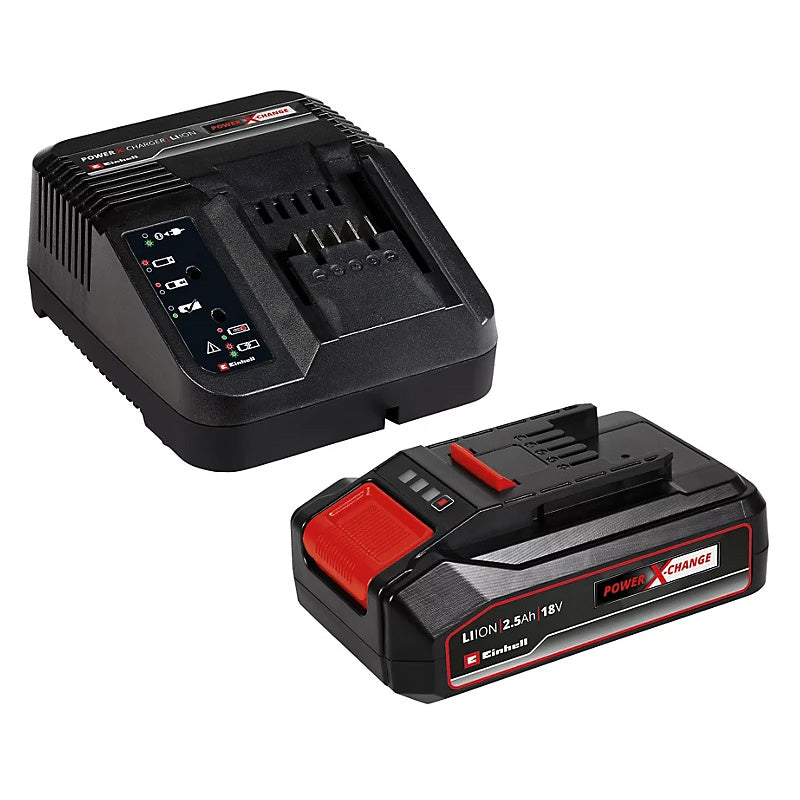 Starter kit EINHELL 18V avec 1 batterie  Li-Ion 2.5 Ah + chargeur