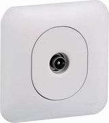 Ovalis - Prise TV - Blanc