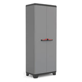 Armoire de Rangement Verrouillable KETER STILO - 68 x 39 x 173 cm - Gris/Noir