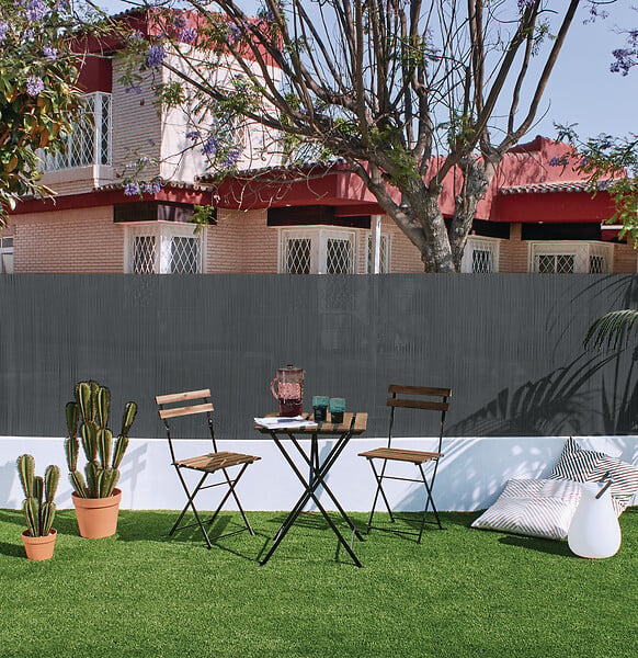 Canisse double face LOP - Gris - 1x3m