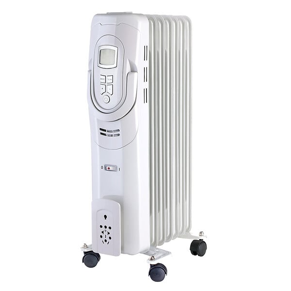 Radiateur bain d'huile - Blanc - 1500W