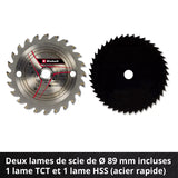 Mini scie circulaire sans fil TE-CS 18/89 Einhell