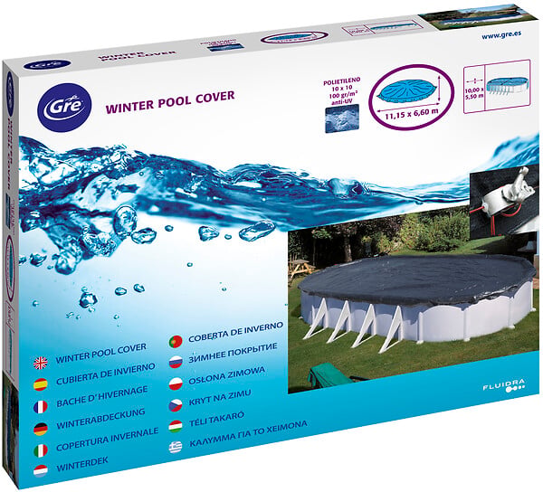 Bâche hiver 120g-m2 - Piscines D.6,1x3,75m