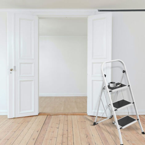 Escabeau aluminium 3 marches 150kg pliable confort hauteur 134cm France