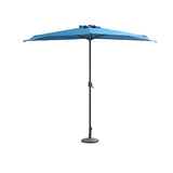 Parasol demi lune - bleu
